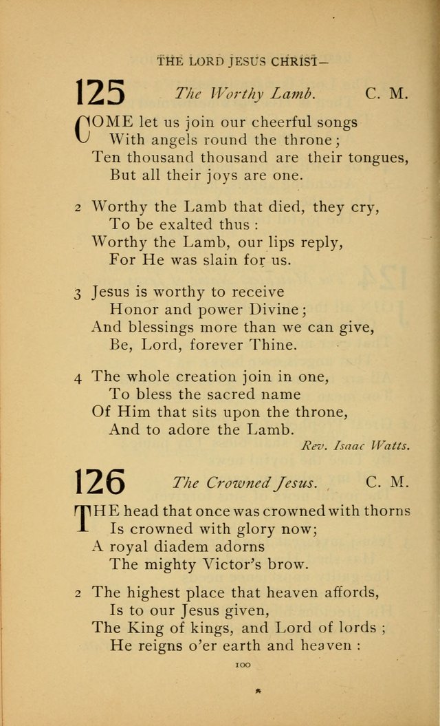 Hymn Book of the United Evangelical Church page 100