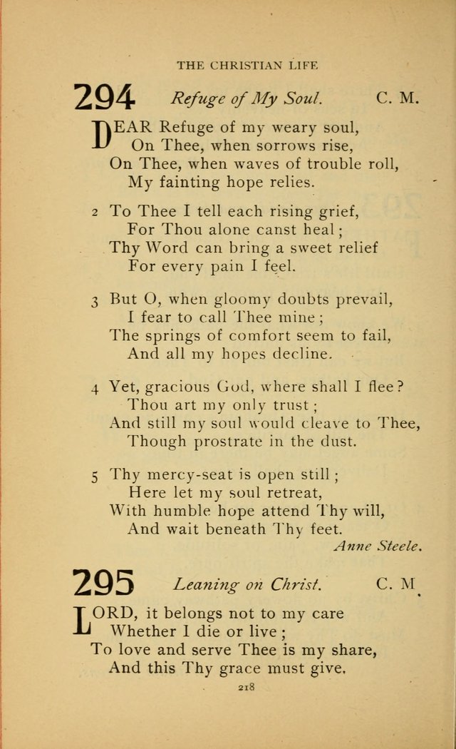 Hymn Book of the United Evangelical Church page 218