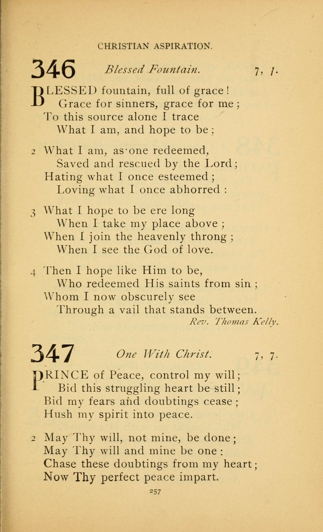 Hymn Book of the United Evangelical Church page 257