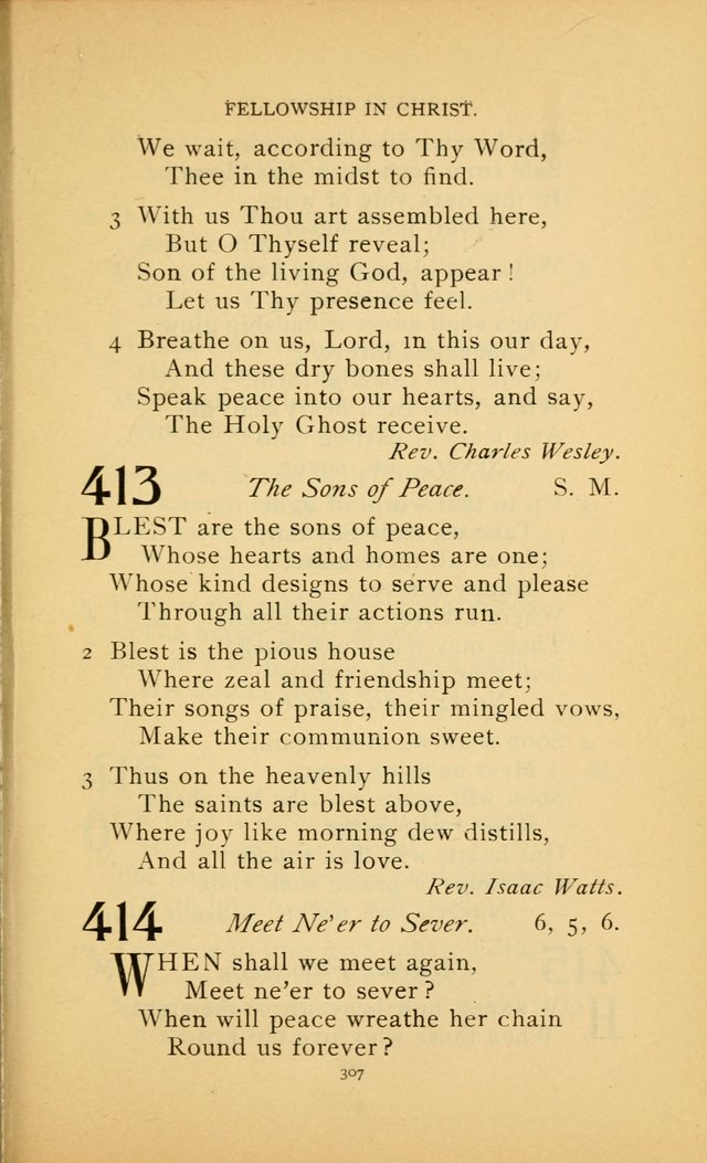 Hymn Book of the United Evangelical Church page 307