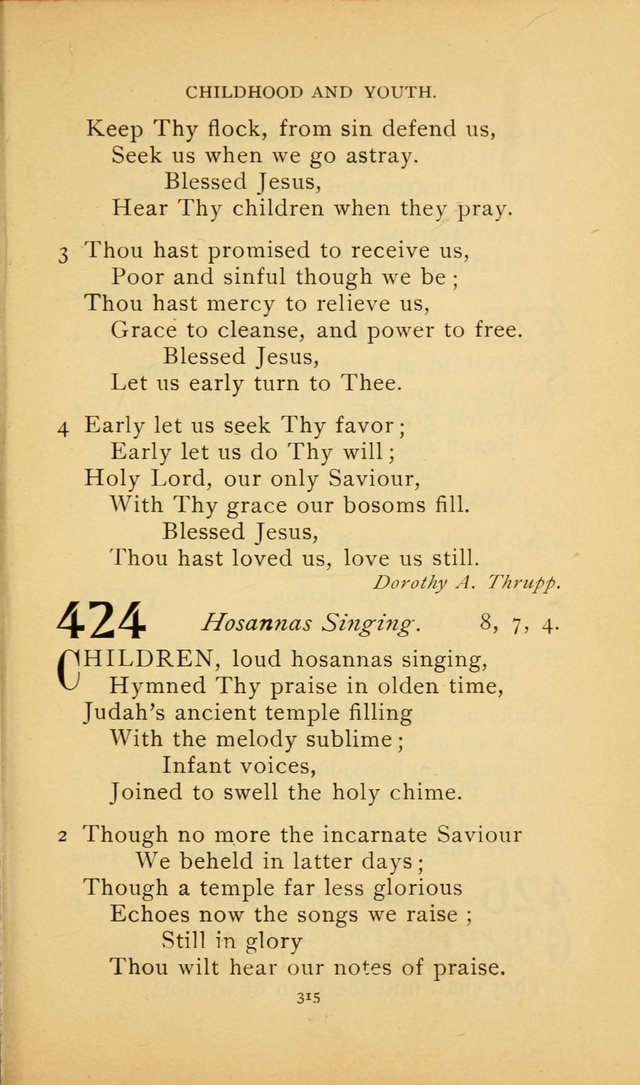 Hymn Book of the United Evangelical Church page 315