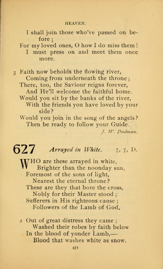 Hymn Book of the United Evangelical Church page 471