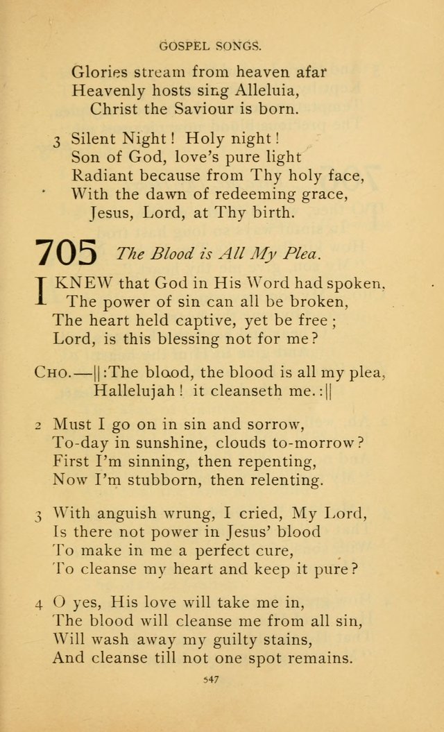 Hymn Book of the United Evangelical Church page 547