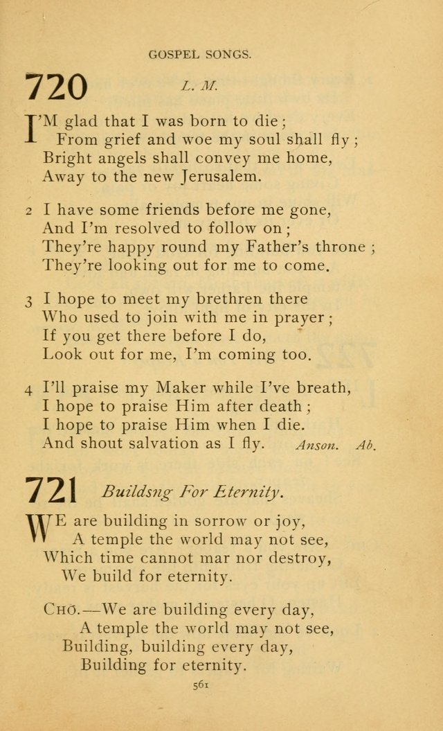 Hymn Book of the United Evangelical Church page 561