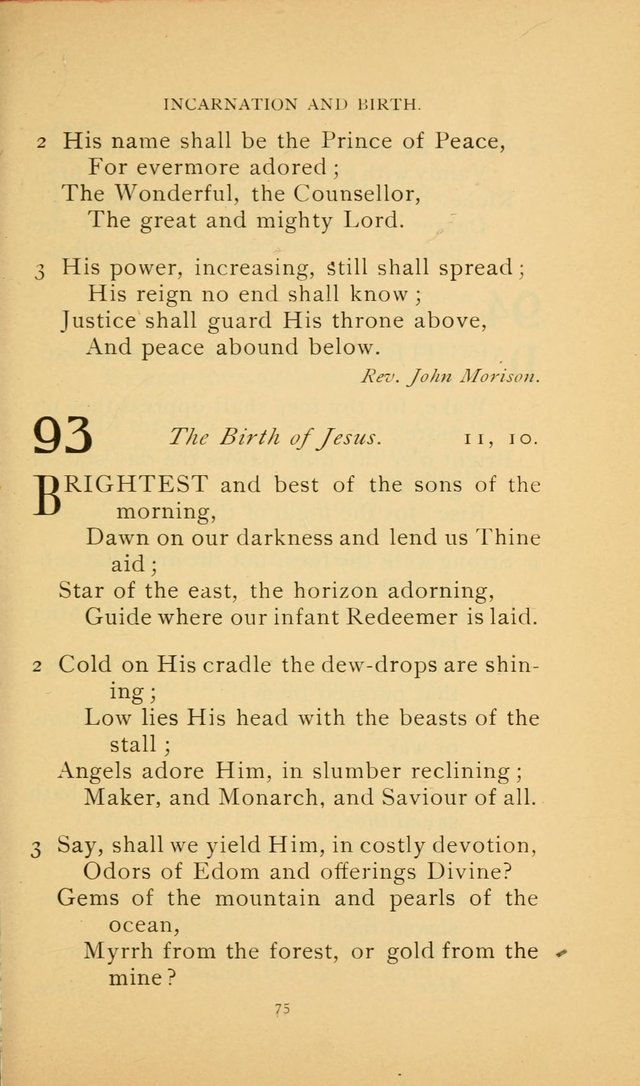 Hymn Book of the United Evangelical Church page 75