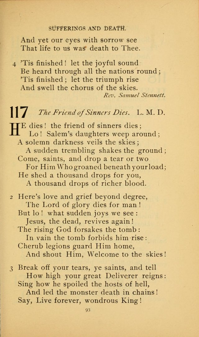 Hymn Book of the United Evangelical Church page 93