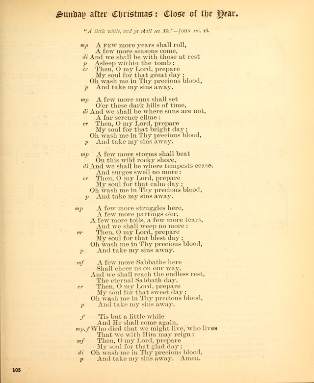 The Hymnal Companion to the Book of Common Prayer with accompanying tunes (3rd ed., rev. and enl.) page 105