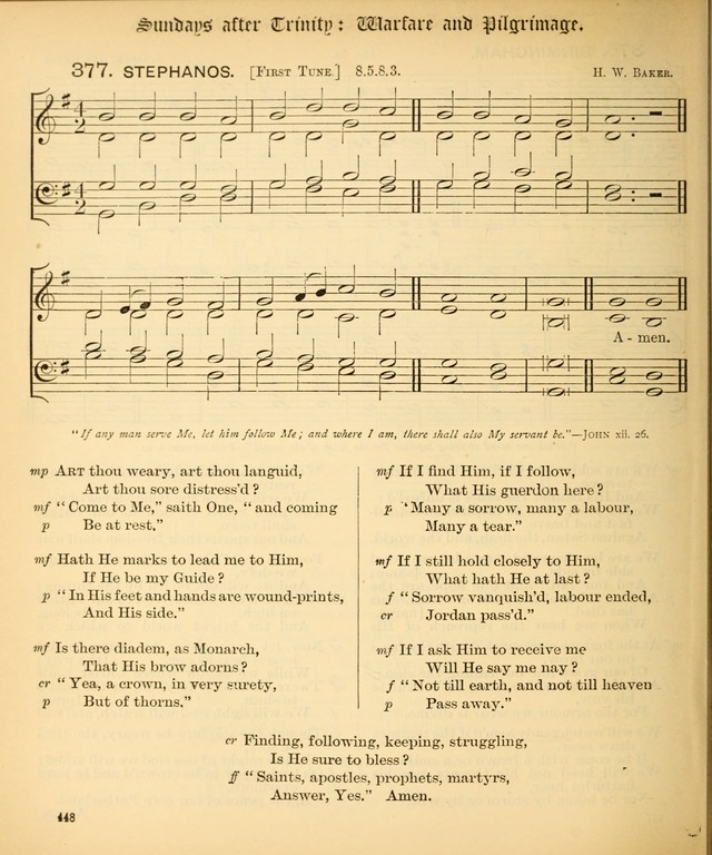 The Hymnal Companion to the Book of Common Prayer with accompanying tunes (3rd ed., rev. and enl.) page 448