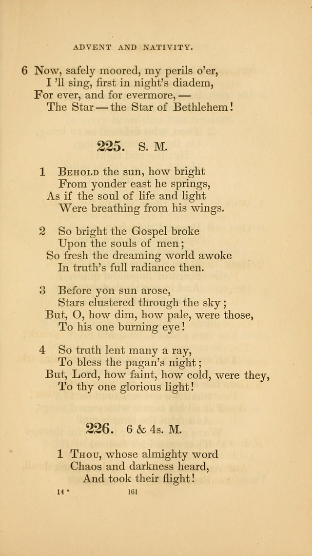 Hymns for the Church of Christ. (6th thousand) page 161