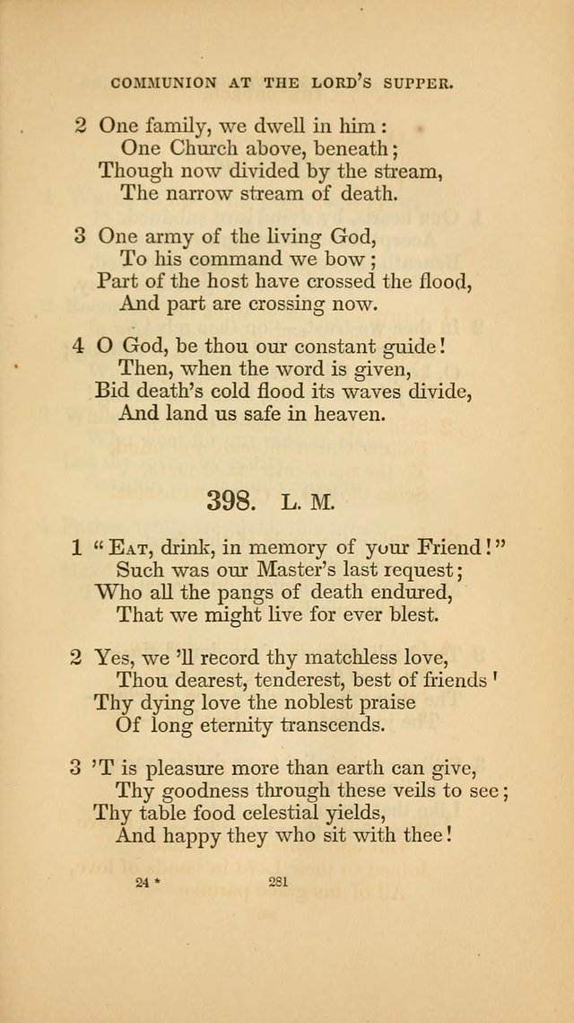 Hymns for the Church of Christ. (6th thousand) page 281