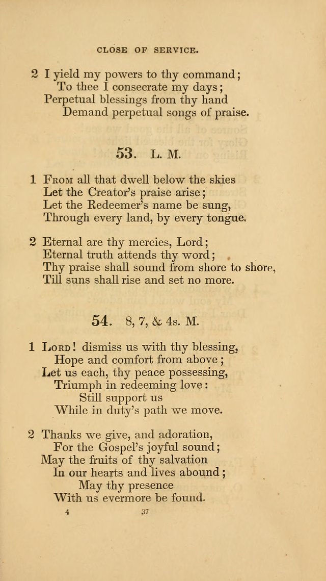 Hymns for the Church of Christ. (6th thousand) page 37