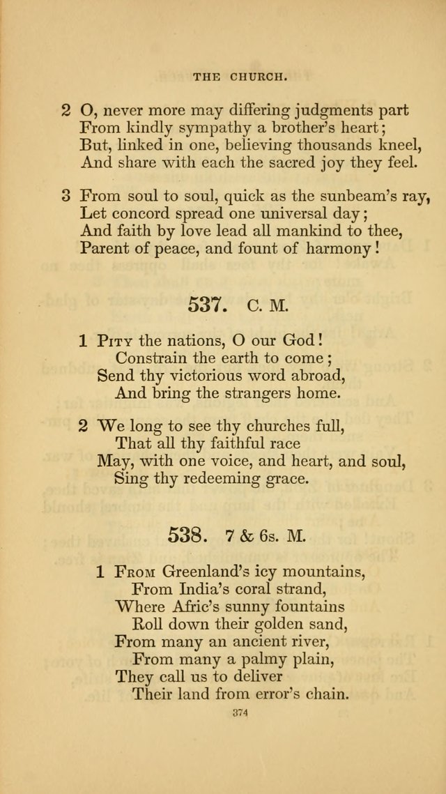 Hymns for the Church of Christ. (6th thousand) page 374