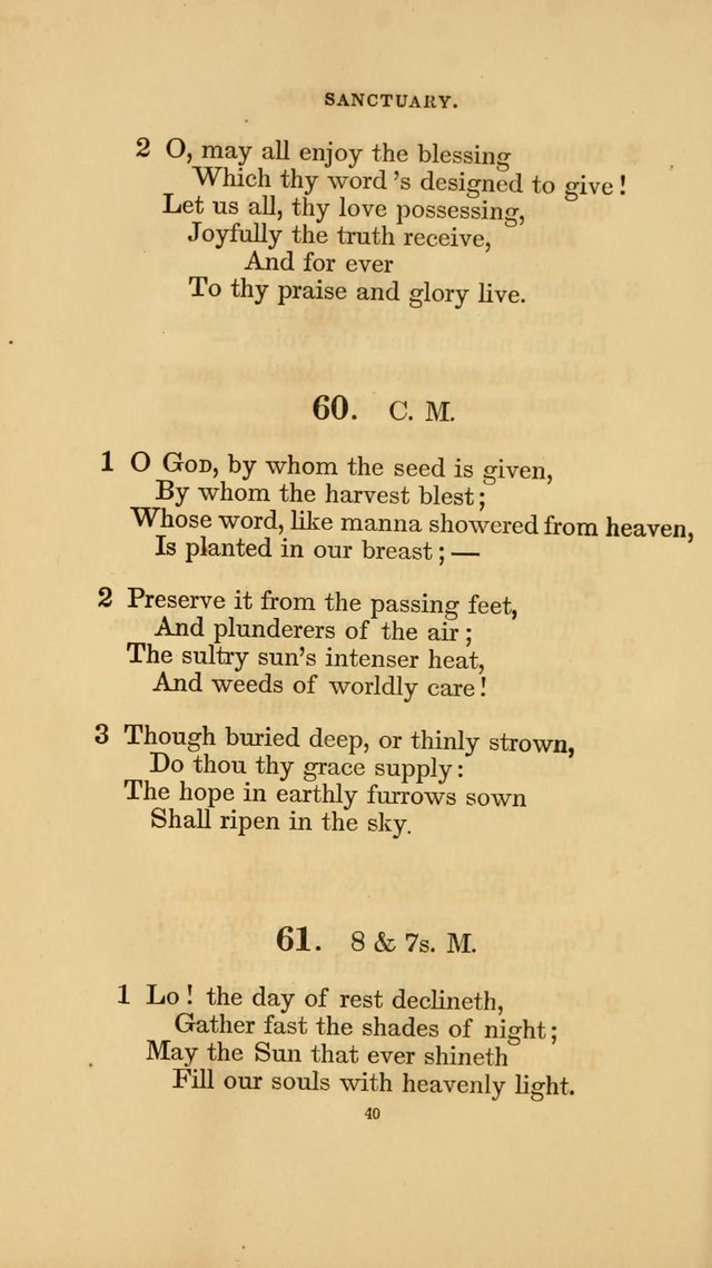 Hymns for the Church of Christ. (6th thousand) page 40