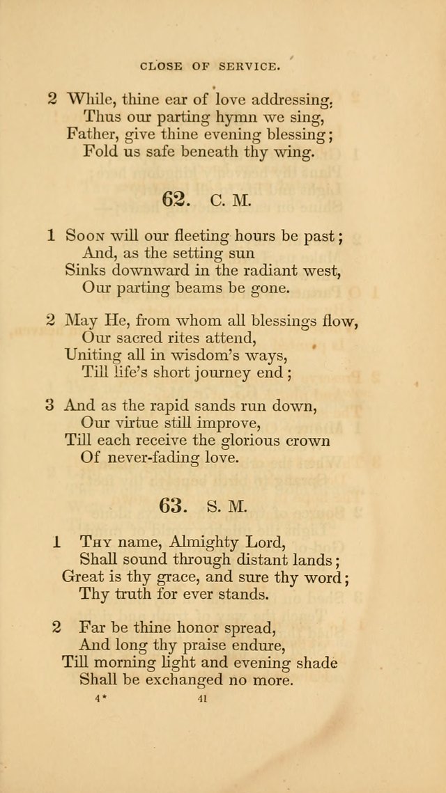 Hymns for the Church of Christ. (6th thousand) page 41