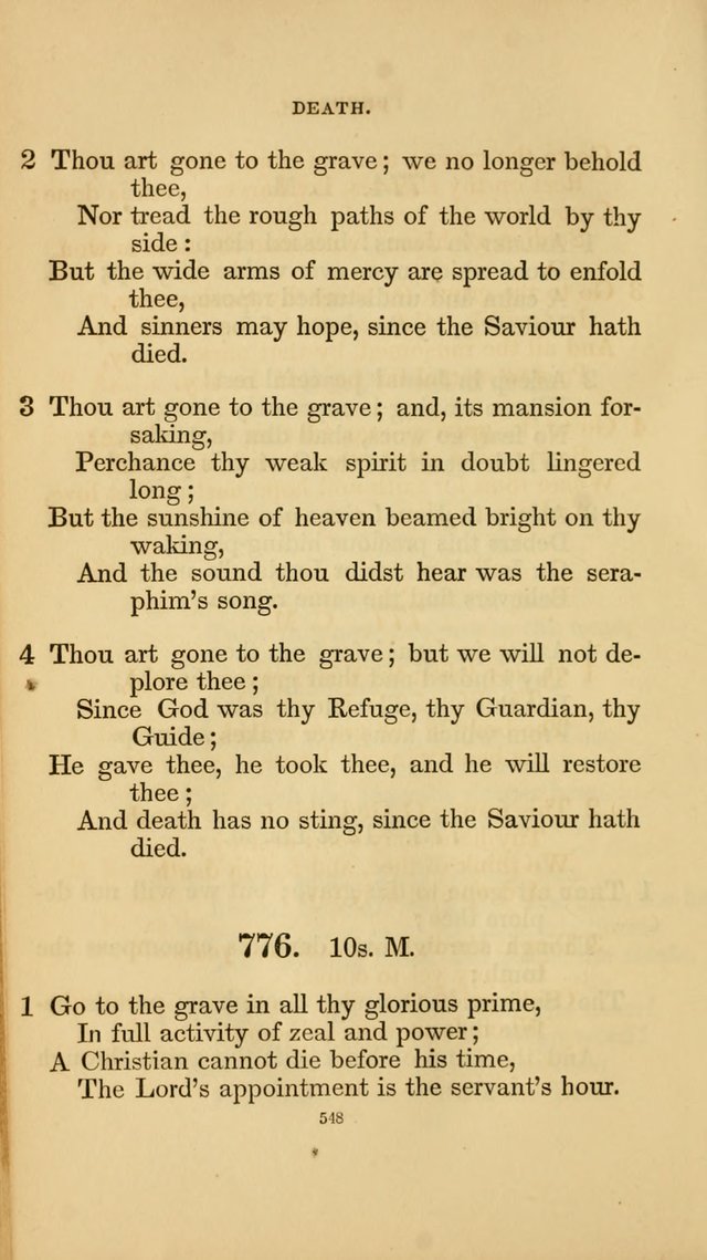 Hymns for the Church of Christ. (6th thousand) page 548