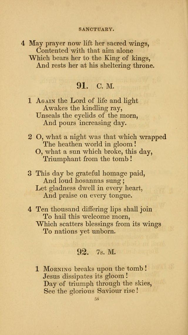 Hymns for the Church of Christ. (6th thousand) page 58