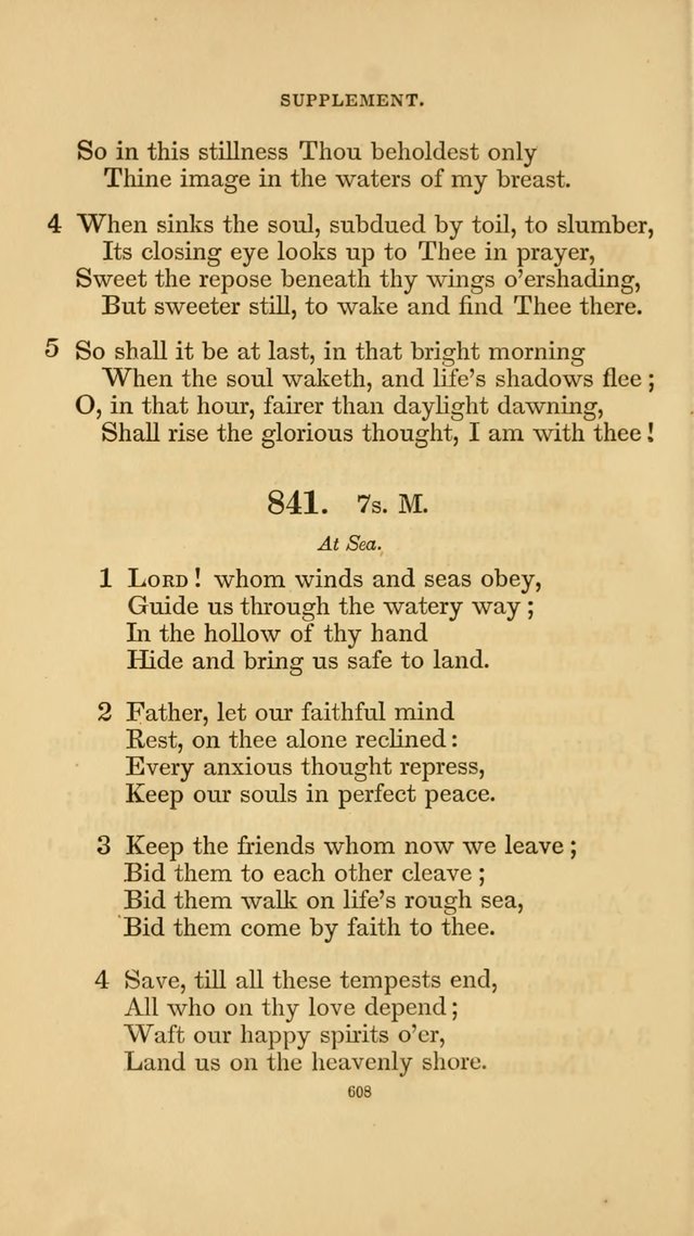 Hymns for the Church of Christ. (6th thousand) page 608