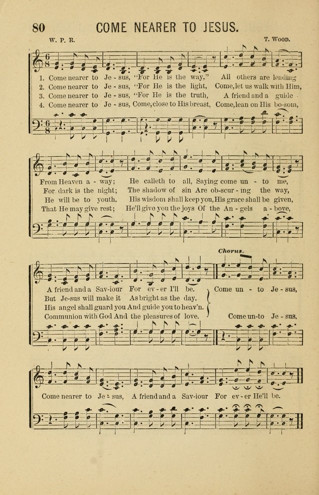 The Heavenly Choir: a collection of hymns and tunes for all occasions of worship, congregational, church, prayer, praise, choir, Sunday school, and social meeings page 80