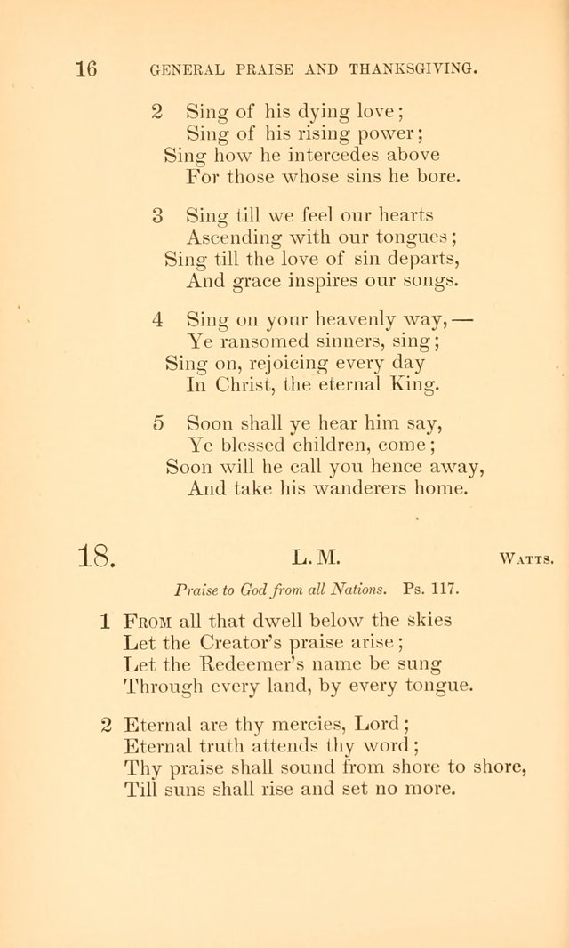 Hymns for the Christian Church, for the Use of the First Church of Christ in Boston page 41
