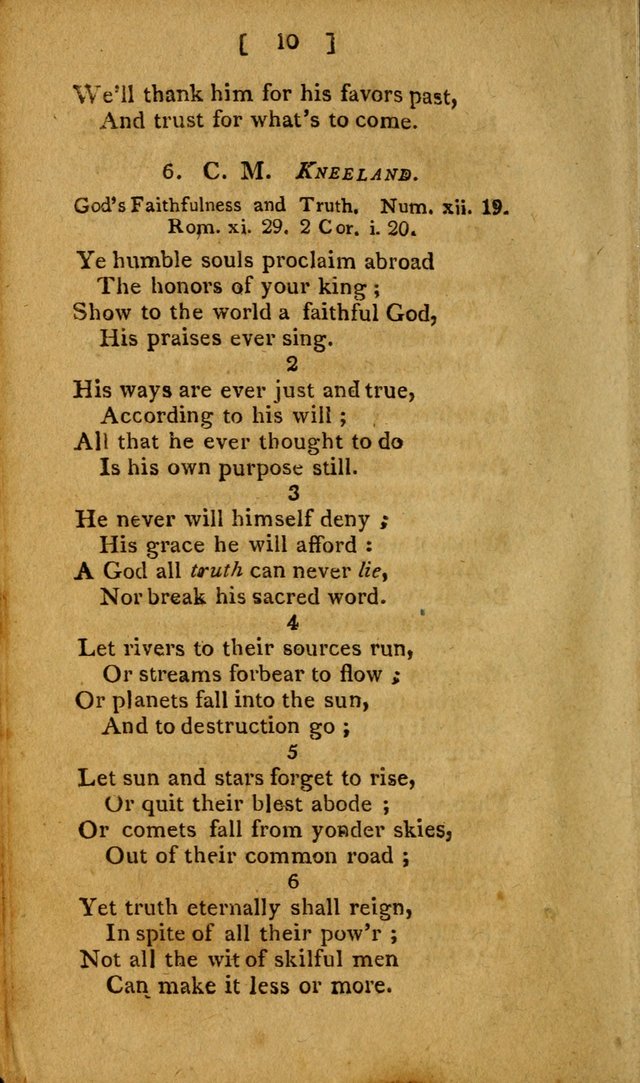 Hymns: composed by different authors, by order of the General Convention of Universalists of the New-England States and Others. Adapted to public and private devotion page 10