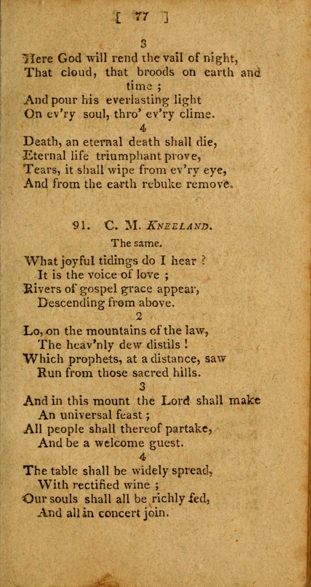 Hymns: composed by different authors, by order of the General Convention of Universalists of the New-England States and Others. Adapted to public and private devotion page 77