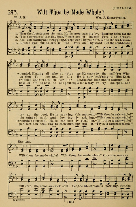 Hymns of the Christian Life: for the sanctuary, Sunday schools, prayer meetings, mission work and revival services page 184
