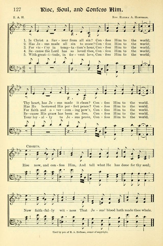 Hymns of the Christian Life. No. 3: for church worship, conventions, evangelistic services, prayer meetings, missionary meetings, revival services, rescue mission work and Sunday schools page 128