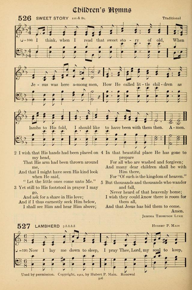 Hymns of the Church: new and old page 516