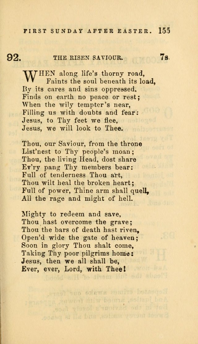 Hymns and Chants: with offices of devotion. For use in Sunday-schools, parochial and week day schools, seminaries and colleges. Arranged according to the Church year page 155