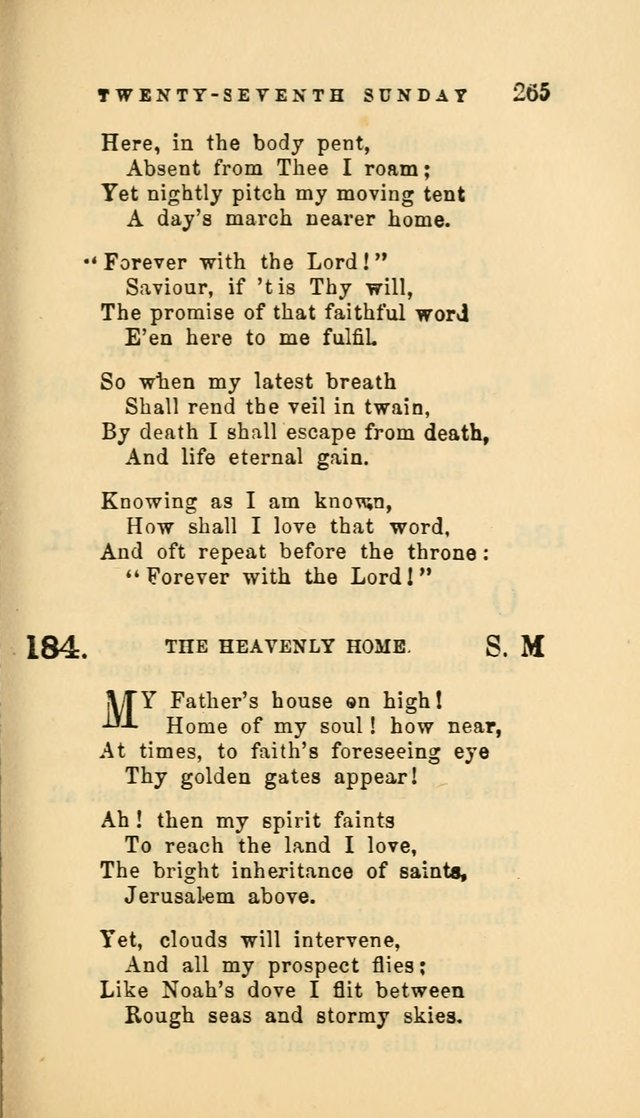 Hymns and Chants: with offices of devotion. For use in Sunday-schools, parochial and week day schools, seminaries and colleges. Arranged according to the Church year page 265