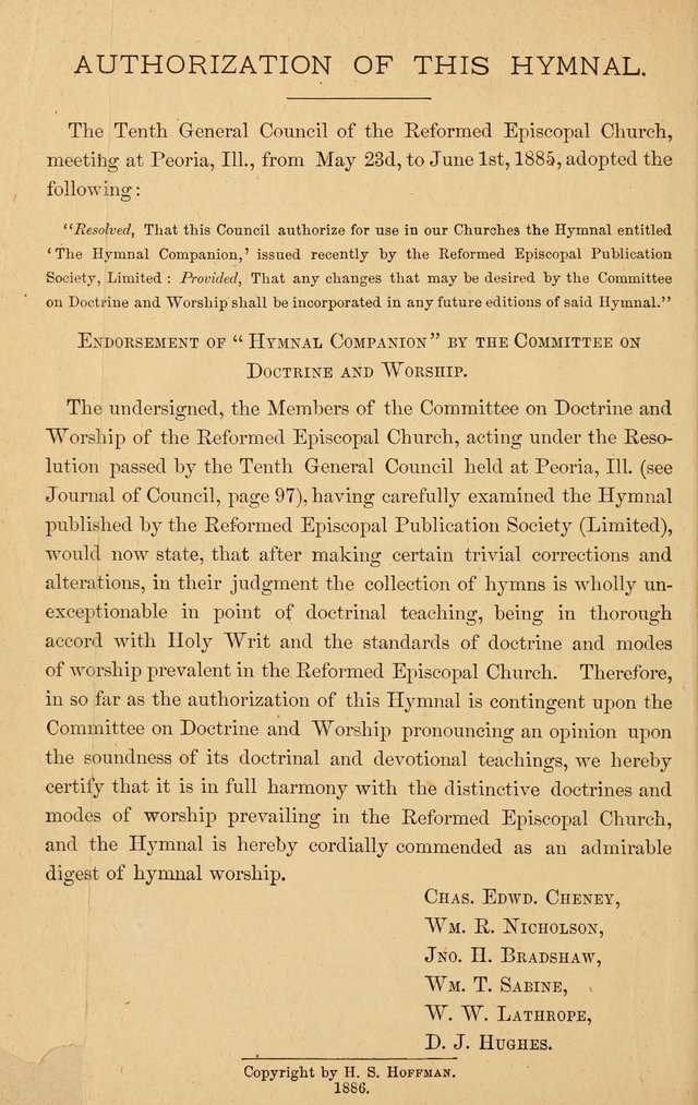 Hymnal Companion to the Prayer Book: suited to the special seasons of the Christian year, and other occasions of public worship, as well as for use in the Sunday-school...With accompanying tunes page 1