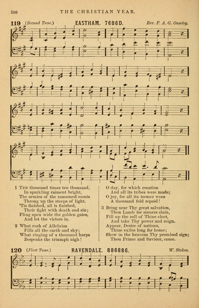 Hymnal Companion to the Prayer Book: suited to the special seasons of the Christian year, and other occasions of public worship, as well as for use in the Sunday-school...With accompanying tunes page 109