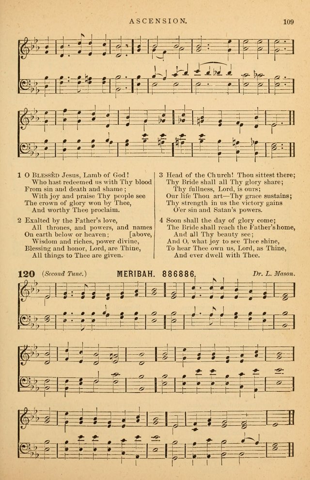 Hymnal Companion to the Prayer Book: suited to the special seasons of the Christian year, and other occasions of public worship, as well as for use in the Sunday-school...With accompanying tunes page 110