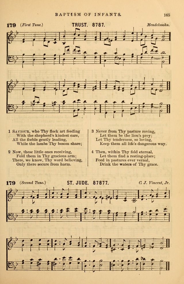 Hymnal Companion to the Prayer Book: suited to the special seasons of the Christian year, and other occasions of public worship, as well as for use in the Sunday-school...With accompanying tunes page 166
