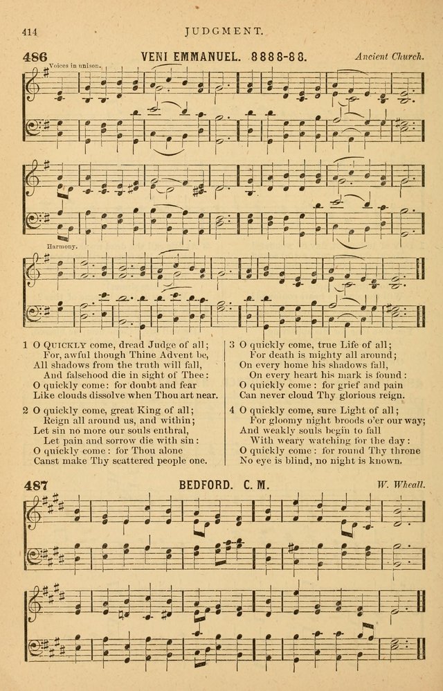 Hymnal Companion to the Prayer Book: suited to the special seasons of the Christian year, and other occasions of public worship, as well as for use in the Sunday-school...With accompanying tunes page 417