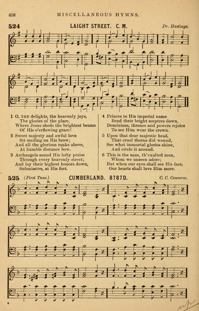 Hymnal Companion to the Prayer Book: suited to the special seasons of the Christian year, and other occasions of public worship, as well as for use in the Sunday-school...With accompanying tunes page 461