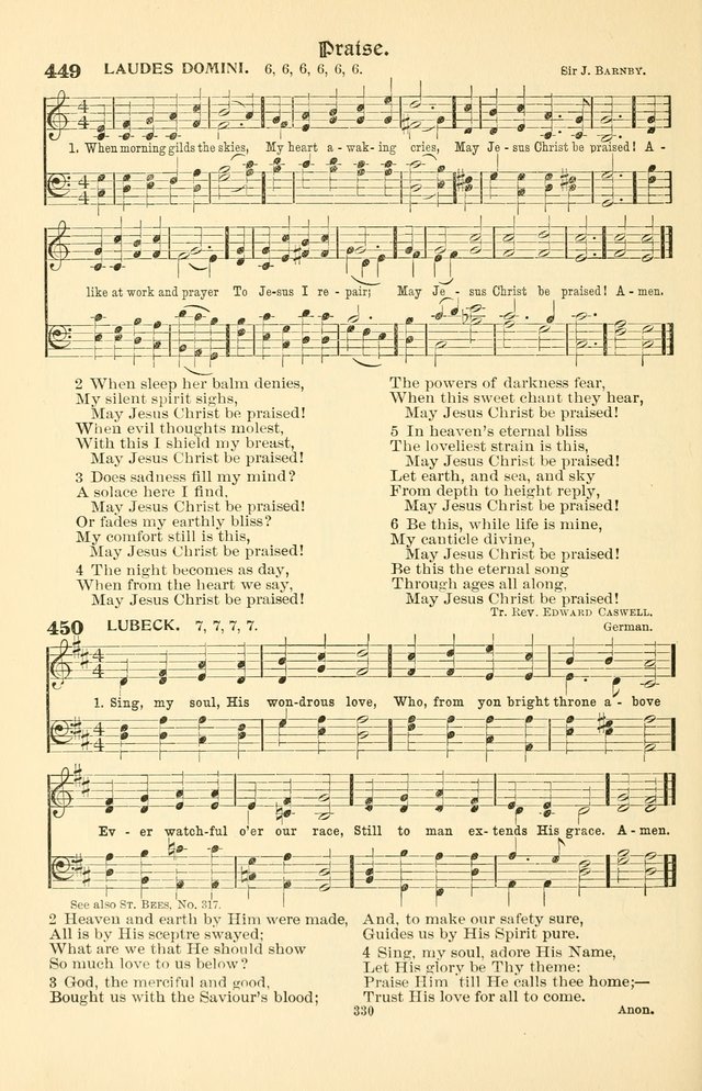 Hymnal Companion to the Prayer Book: with accompanying tunes page 336