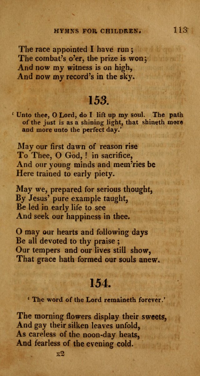 Hymns for Children, Selected and Altered page 106