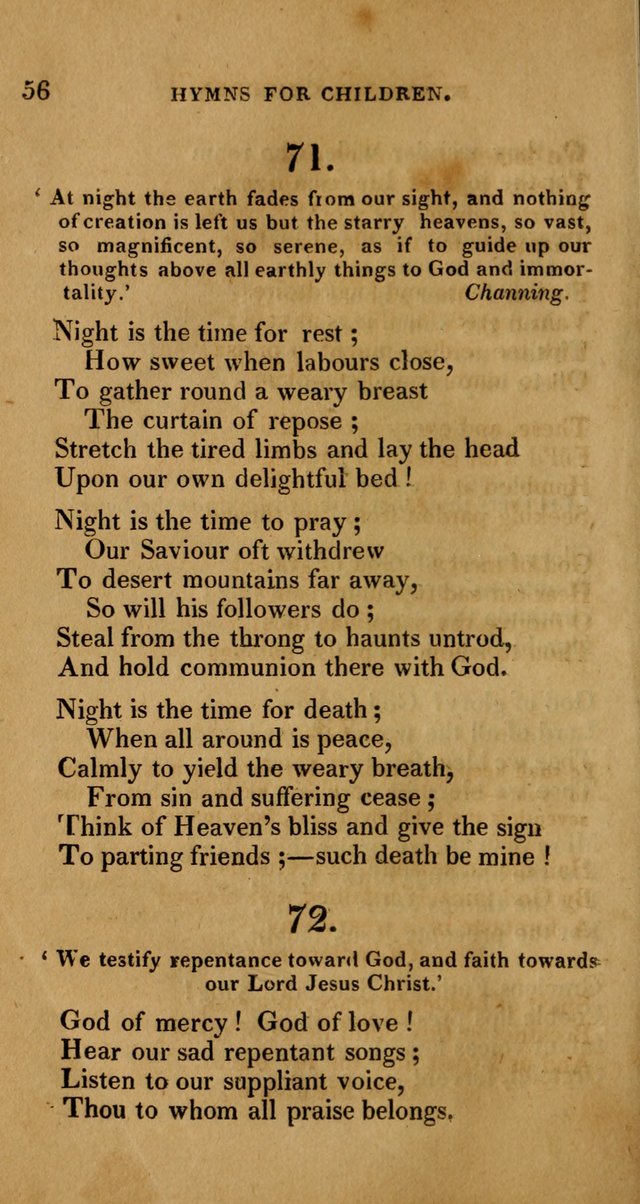 Hymns for Children, Selected and Altered page 49