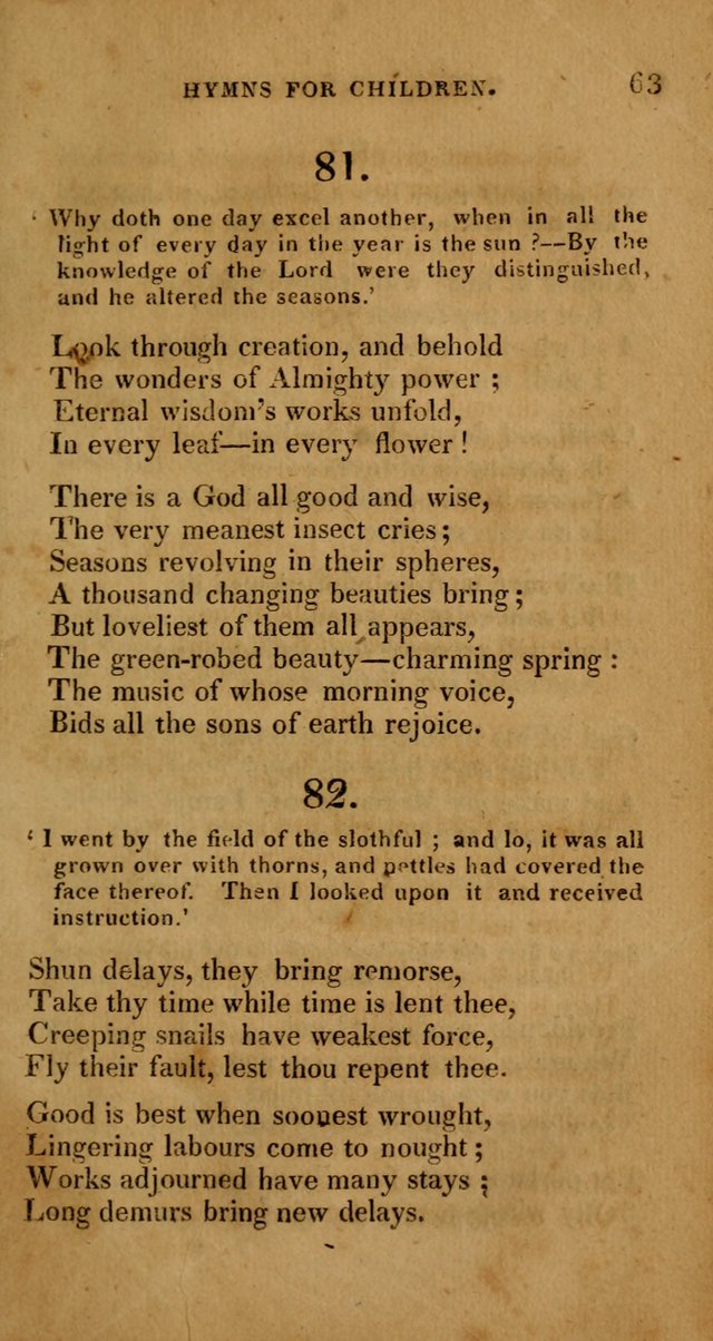 Hymns for Children, Selected and Altered page 56