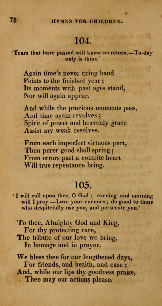 Hymns for Children, Selected and Altered page 71