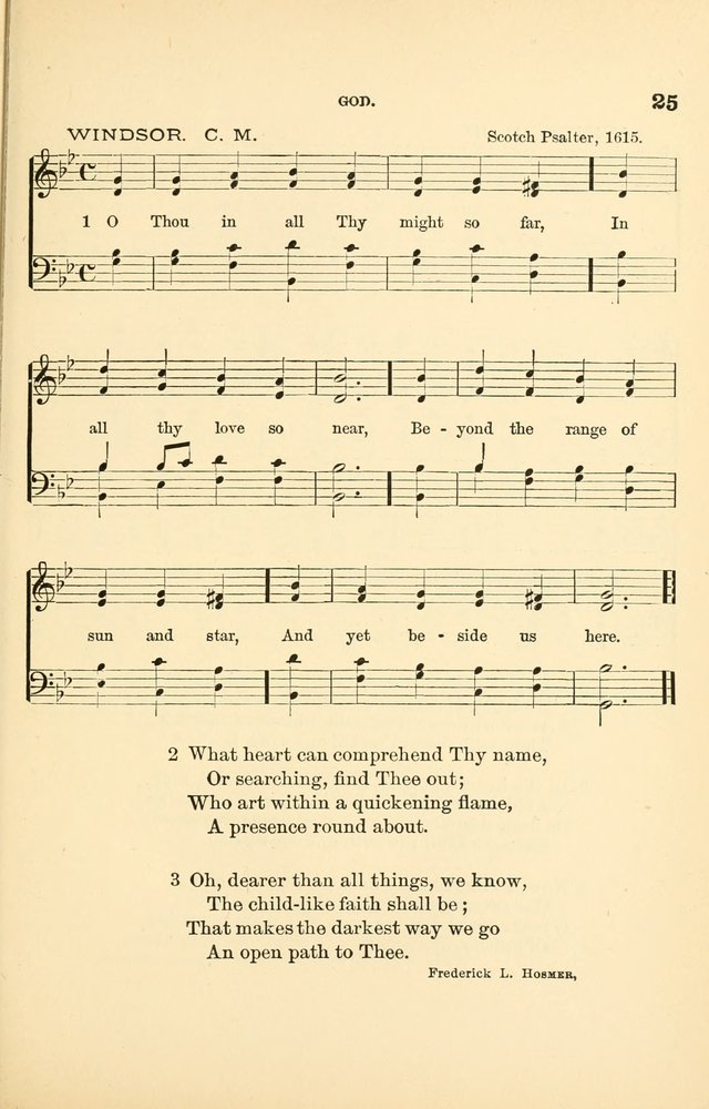 Hymnal for Christian Science Church and Sunday School Services page 25