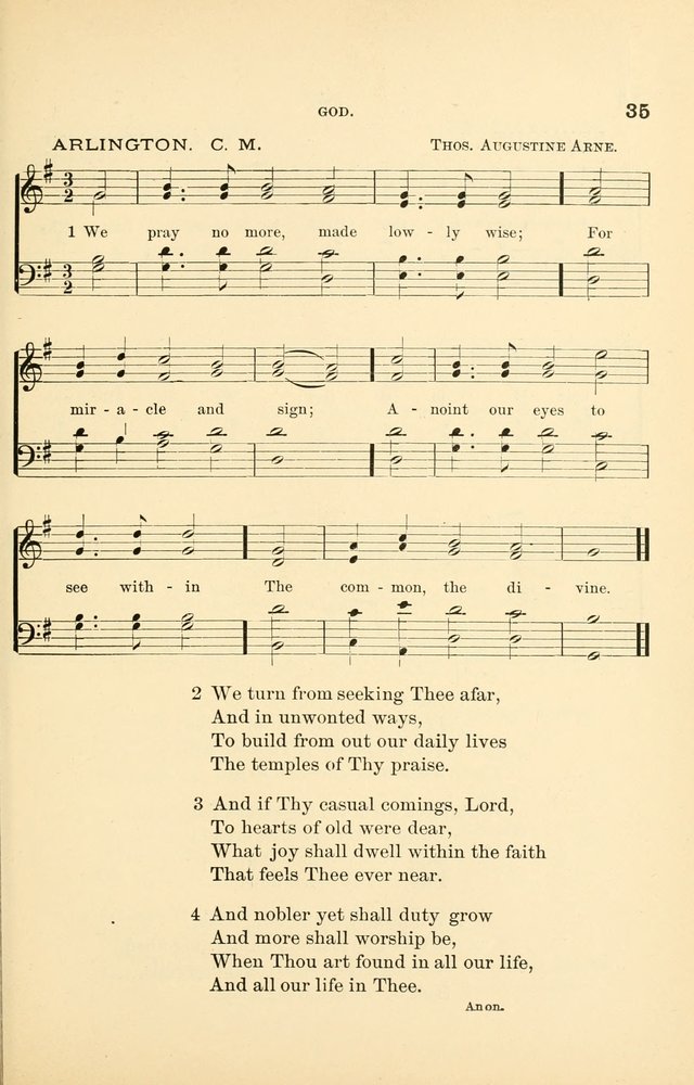 Hymnal for Christian Science Church and Sunday School Services page 35