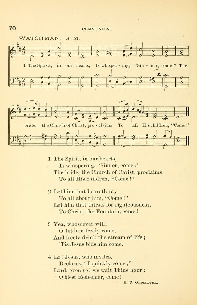 Hymnal for Christian Science Church and Sunday School Services page 70