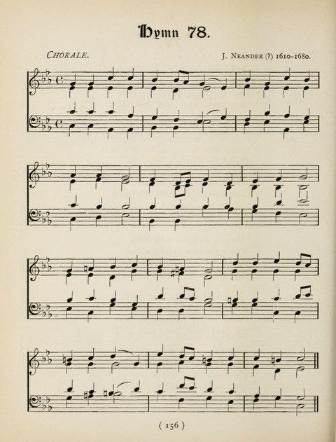 Hymns and Chorales: for schools and colleges page 156