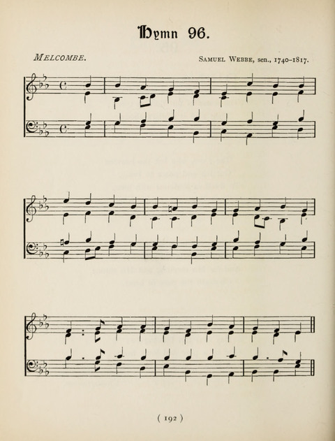 Hymns and Chorales: for schools and colleges page 192