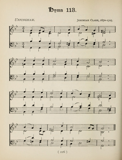 Hymns and Chorales: for schools and colleges page 226
