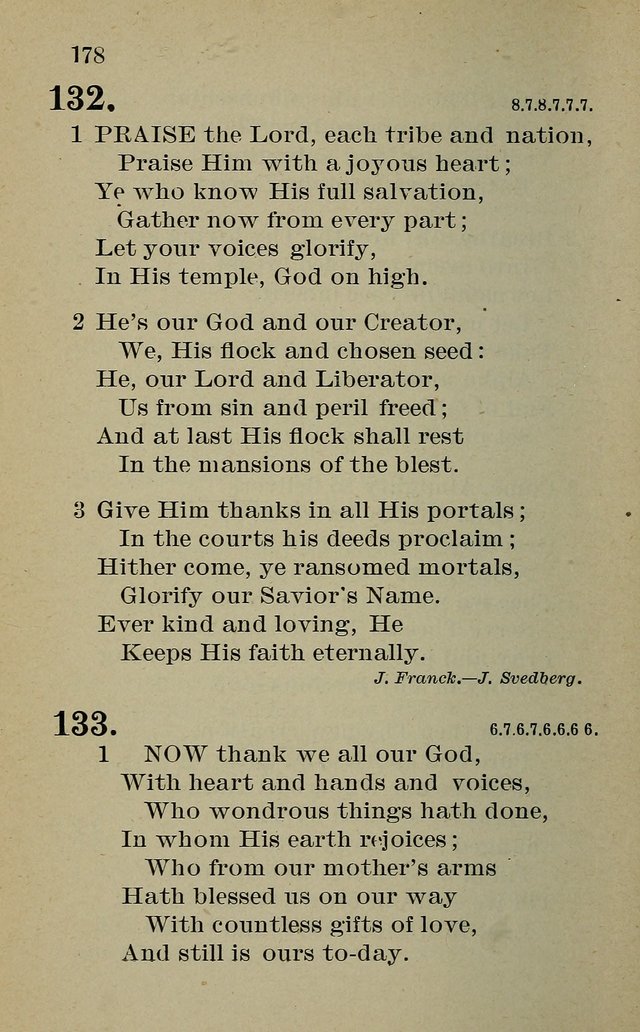 Hymnal: for churches and Sunday-schools of the Augustana Synod page 178