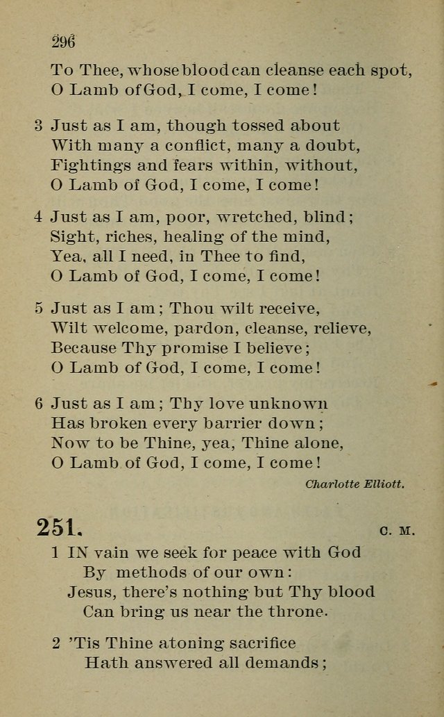 Hymnal: for churches and Sunday-schools of the Augustana Synod page 296