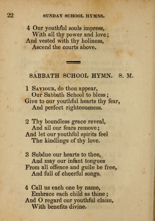 Hymns Composed for the Use of Sunday Schools, and Youthful Christians page 22